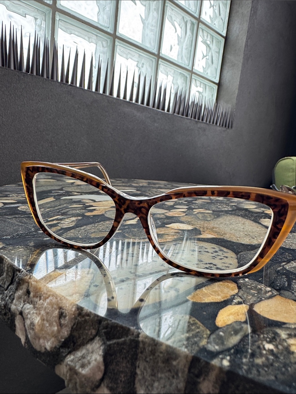 Vera Wang Brown Tortoiseshell Cat-Eye Glasses - Picture 5 of 7